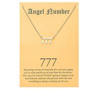 Angel Number 777 Choker Necklace Numerology Jewelry for Women Silver Tone