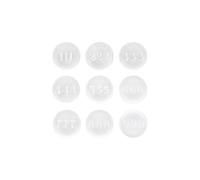 Angel Number Crystal Ball Set (Pack of 9) Something Different Clear One Size