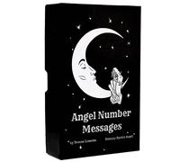 Angel Number Messages Oracle Cards 13x7x4cm Deck Affirmation Oracle Deck Gold Gilded Edging Cover Box with Instructions Angel number message oracle