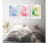 Angel Number Poster Aura Poster Aesthetic Mind Body Soul Wall Art Gradient Print Aura Posters Angel Number Prints Spiritual Art Print Affirmation Wall Decor Trendy Wall Art 12x16 Inchx3 Unframed