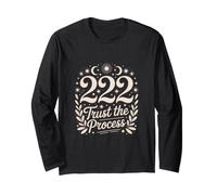 Angel Numbers 222 Trust the Process Celestial Art Long Sleeve T-Shirt