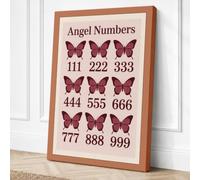 Angel Numbers Grid Minimalist Canvas Wall Art Print 30x20 Inch (76 x 51 cm)