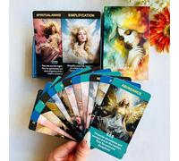 Angel Numbers Oracle Cards, Oracle Cards for Beginners, Enhance Your Spiritual Journey with The Angel Number Affirmation Cards
