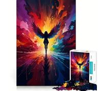 Angel of Color Jigsaw Puzzles 1000 Mind Skill Play Premium Laser Cut Quality Quiet Time Mind Exercise at Home (38x26cm)