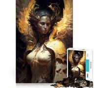Angel of Darkness 1000 Piece Jigsaw Brain Skill Game High Precision Die Cut Fascinating Hobby for Idle Moments (38x52cm)