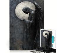 Angel of Darkness 1000 Piece Jigsaws for Adults Brain Sharp Game Smooth Burr Free Surface Fascinating Hobby for Idle Moments (50x75cm)