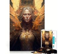 Angel of Darkness Jigsaw Puzzle 1000 Piece Mental Exercise Fun Seamless Fit Precise Pieces Engaging Way to Pass Free Hours (38x52cm)