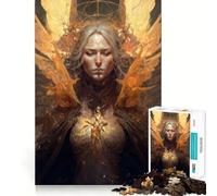 Angel of Darkness Puzzles for Adults 1000 Pieces Focus Boost Fun Uniform Size Precise Pieces Bonding Activity for Loved Ones (50x75cm)
