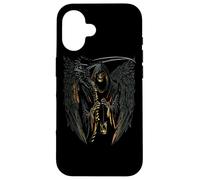 Angel of Death Grim Reaper Scary Halloween Occult Dark Art Case for iPhone 16
