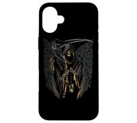 Angel of Death Grim Reaper Scary Halloween Occult Dark Art Case for iPhone 16 Plus