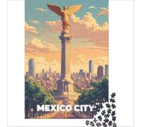 Angel of Independence Mexico City 1000 piece jigsaws | a relaxed activity for couples on a first date to enjoy together while getting to know each other to enjoy at home50x75cm