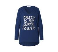 Angel of Style Women's Plus Size A-Line Metallic Print Long Sleeve T-Shirt...