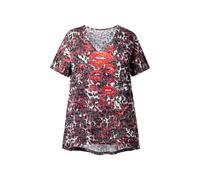 Angel of Style Women's Plus Size A-Line T-Shirt with Leo Kissing Mouths 844284
