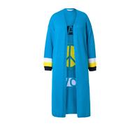 Angel of Style Women's Plus Size Long Cardigan with Peace Motif on Back