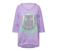 Angel of Style women's plus size long shirt smiley round neck long sleeve