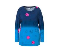 Angel of Style women's plus size sweatshirt oversized color gradient smiley