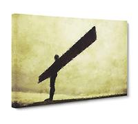 Angel Of The North In Newcastle Vol.4 Canvas Print | Gallery Wrapped 30mm Frame Wall Art | 30x20 inches | Ready to Hang | Modern Religious Picture | Living Room Bedroom Lounge Office