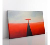 Angel of the North Minimalism Canvas Print for Living Room Bedroom Home Office Décor, Wall Art Picture Ready to Hang, 76x50 cm (30x20 Inch)