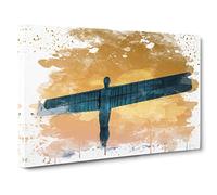 Angel of the North Newcastle 3 V3 Canvas Print | Gallery Wrapped 30mm Frame Wall Art | 30x20 inches | Ready to Hang | Modern Religious Picture | Living Room Bedroom Lounge Office