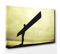 Angel of The North Newcastle Canvas Print | Gallery Wrapped 30mm Frame Wall Art | 30x20 inches | Ready to Hang | Modern Religious Picture | Living Room Bedroom Lounge Office