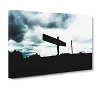 Angel of the North Newcastle Vol.4 Canvas Print | Gallery Wrapped 30mm Frame Wall Art | 24x16 inches | Ready to Hang | Modern Religious Picture | Living Room Bedroom Lounge Office