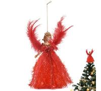 Angel Ornament - ABS Material 8.66×5.12 Inch, Elegant Design | Angel Pendant, Cute Ornament for Tree, Fireplace, Garden, Wedding and Home Exhibition