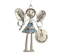 Angel Ornament - Friendship Angel Pendant Ornament, Corner Girl Hanging Ornament, Metal Christmas Tree Hanging Ornaments