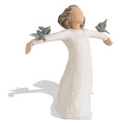 Angel Ornament, Guardian Angel Gifts for Peace Freedom Love, Willow Tree Figurines for Women Girls, Thanksgiving, Mother's Day, Birthday