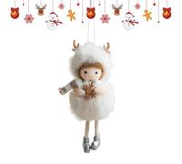 Angel Ornament Soft Plush Built In Light Keychain | Cute Angel Decorations for Family Men Women Kids Wall Home Holiday Christmas Indoor Outdoor Birthdays