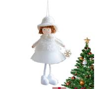 Angel Ornaments Christmas Plush Decorations, Cute Girl Pendant for Holiday Wall, Front Door, Ceiling, Backyard, Nursery, Wedding Favors, Youth Room, Garden, Party, and Seasonal Home Decor Accents