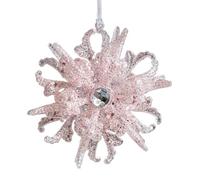 Angel Ornaments | Christmas Tree Ornaments - Sparkling Snowflake Bow Pendant for Nursery Fence Wall Garden Patio Wedding Favors Tree Front Door