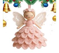 Angel Ornaments - Fade Resistant Wire Decorations Toy, Crochet Craft Kit with Wire for Beginners, Angel Decoration Handmade DIY | Christmas, Birthday, Holiday, Home, A