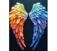 Angel Paint by Numbers Dream Painting by Numbers for Adults Beginner DIY Digital Painting Hobbies for Adults Women with 3 Brush and Acrylic Paints Kit for Home Decor, Wall Art 40x60cm -zjn25072S