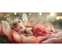 Angel Paint by Numbers for Adults Beginner, Painting by Numbers Adults No Easel, Without Frame DIY Color Oil Painting Acrylic Paints, Gifts for Women Kits Art Crafts Home Decor 40x80cm/16x32in J0L-651