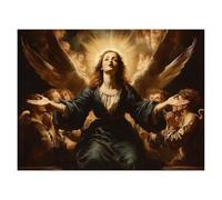 Angel Paint by Numbers for Adults Canvas Wall Art 12x16in ZSHS-4608