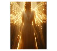 Angel Paint by Numbers for Adults, FigureArt Painting by Numbers for Adults with Canvas for Painting 28 x 38Inch Acrylic Paint Set Brush, Canvas Wall Art Supplies for Room Decor Gifts model-1110