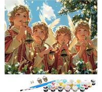 Angel Paint by Numbers for Adults, Paint by Numbers Kits Landscape on Canvas for Beginner, DIY Canvas Oil Painting Kit with Acrylic Pigment and Brushes, Home Wall Decor, Gifts for Women 12x16in A-2280