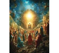 Angel Paint by Numbers for Adults, Painting by Numbers for Adults Man, DIY Adult Crafts Acrylic Pigment Drawing Kit with Brushes, Hobbies for Women, Home Wall Decor, Gifts for Women 40x54 in A-8135