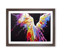 Angel Painted Vol.1 Abstract Framed Print | A2 Walnut Framed Wall Art | Ready to Hang | Abstract Fantasy Picture | Living Room Bedroom Lounge Office