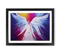Angel Painted Vol.3 Abstract Framed Print | A2 Black Framed Wall Art | Ready to Hang | Abstract Fantasy Picture | Living Room Bedroom Lounge Office