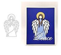 Angel Pattern Believe Peace Metal Cutting Die for Card Making Scrapbooking Handmade Paper Crafts Embossing Stencil Photo Album Decor Template DIY Seal