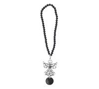 Angel Pendant Car Charm, Wherever You Go Whatever You Do May Your Angel Watch Over You" Letter Rear View Mirror Car Hanging, Fashion Pendant Car Mirror Hanger Decoration
