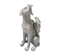Angel Pet Dog Statue Memorial Grave Marker Antique Stone Resin Garden Ornament Shelf Ornaments For Bedroom