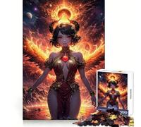 Angel Phoenix Anime Girl 1000 Pieces Jigsaws Adults Puzzles Logic Practice Pleasant Leisure Clean Edges Perfect Present (38x26cm)