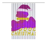 Angel - Plaster - Stone - Christmas Hat - Christmas - T-shirt - TextDurable Heavy Duty Shower Curtain, Thick Polyester, Rustproof Grommets, Weighted Hem - Weighted Shower Curtains, Bath Curtains Showe
