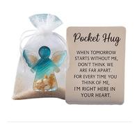 Angel Pocket Hug in Memory of The Dead,Sympathy Gift with Healing Symbolism,Resin Angel Keepsake with Poem Card for Loss, Memorial Comfort for Loved Ones - Compact Carry Size (1pc)
