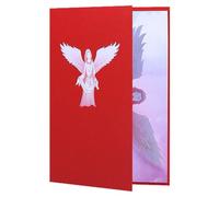 Angel Pop Up Card - Catholic Christmas Card with Envelope Unique Sympathy Funeral Bereavement Memorial Baptism Recovery Mother Wife | Holiday Pop Up Greeting