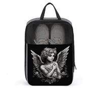 Angel Portrait Style Shoe Bag Shoe Bags for Travel Waterproof Shoe Bag Shoes Storage Organizer with Zipper & Handle Sneaker Bag Shoe Pouch, style, One Size, Shoe Bags for Travel