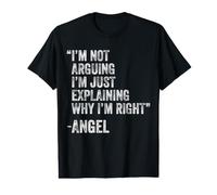 Angel Quote Funny Birthday Custom Name Idea Engineer Value Graphic T-Shirt