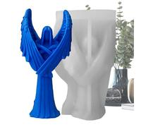 Angel Resin Making Mold,Plaster Resin Mold Silicone Mold with Wing - Crafting 3D Candle Mold Casting Home Decor for Halloween